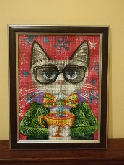 Работа «Кот интеллигент»