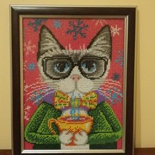 Работа «Кот интеллигент»