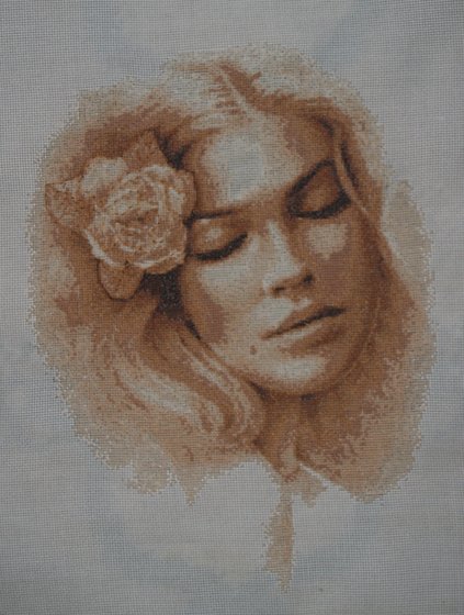 Работа «Нежность (по мотивам схемы Ющук)»