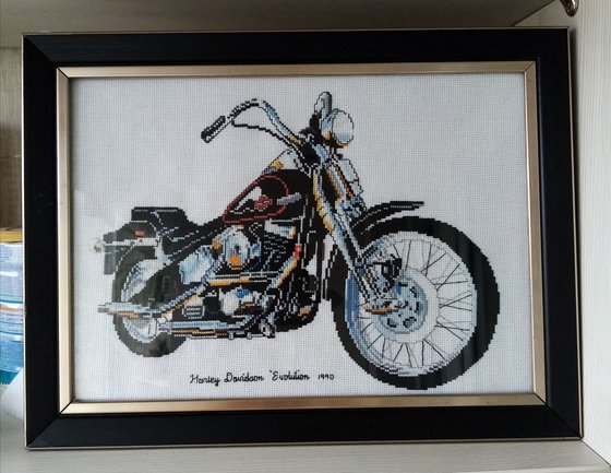 Работа «Мотоцикл Харлей Дэвидсон.»