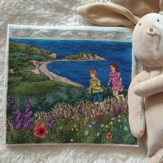 Работа «дети и пейзаж»