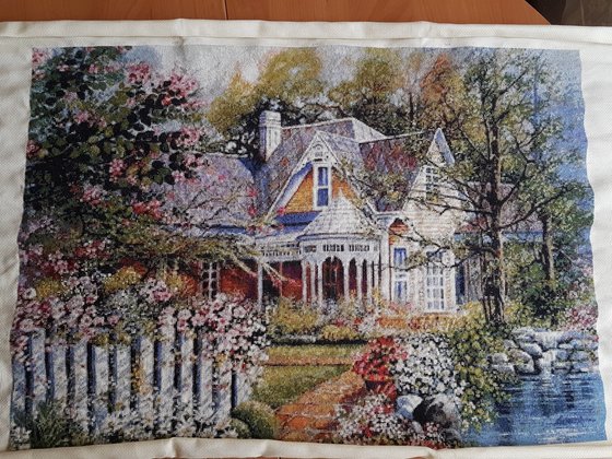 Работа «Домик с садом»