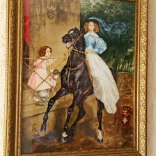 Работа «"Всадница" по мотивам картины Карла Брюллова»