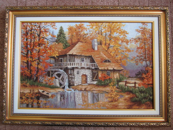 Работа «Осенний пейзаж .Лукас .Гобелен.»