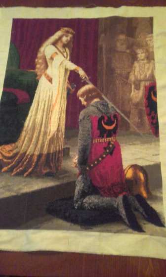 Работа «Посвящение  в  рыцари»