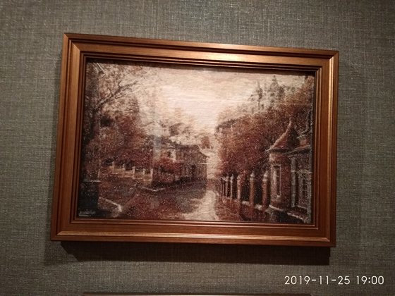 Работа «Улица в тонах сепии»