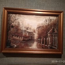 Работа «Улица в тонах сепии»