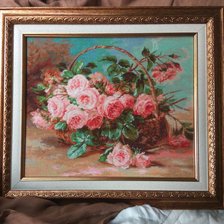 Работа «Английские розы в корзине Luca-S»