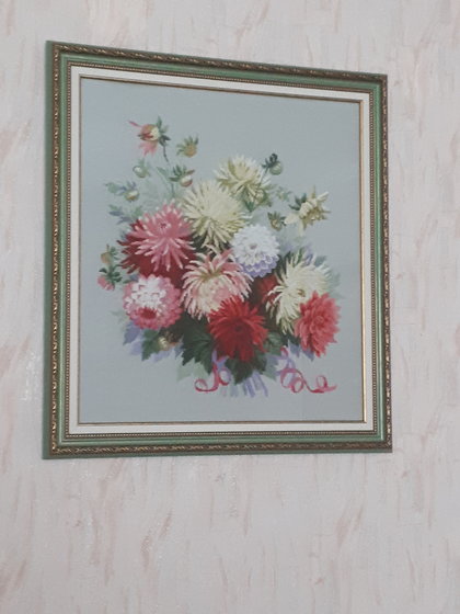 Работа «Георгины от Риолис,»