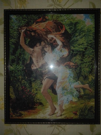 Работа «Бегущие от грозы»