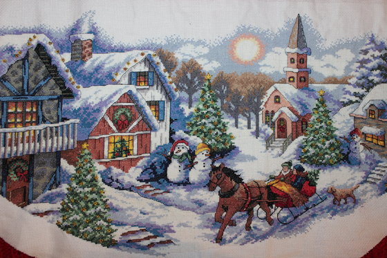 Работа «Коврик под елочку»