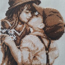 Работа «Niños besándose»