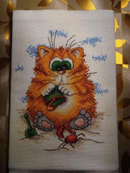 Работа «Кот на пляже.»