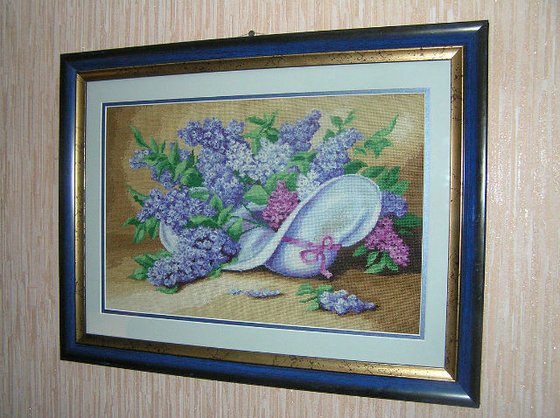 Работа «Букет сирени»