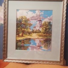 Работа «Храм у пруда»