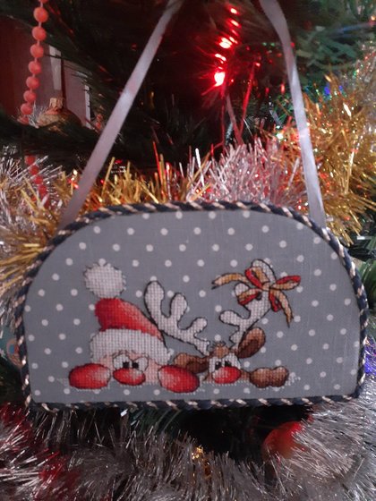 Работа «Дед мороз и олень»