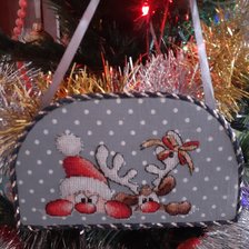 Работа «Дед мороз и олень»