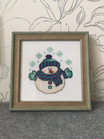 Работа «Веселый снеговик»