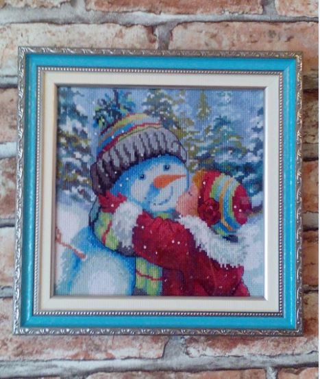 Работа «Поцелуй снеговика»