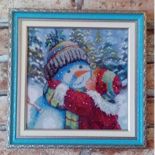 Работа «Поцелуй снеговика»