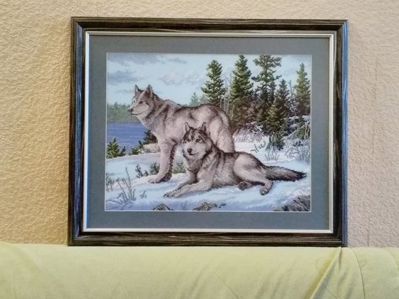 Работа «Волки в лесу»