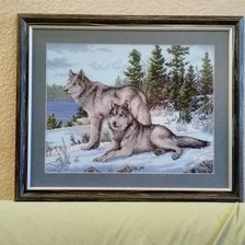 Работа «Волки в лесу»