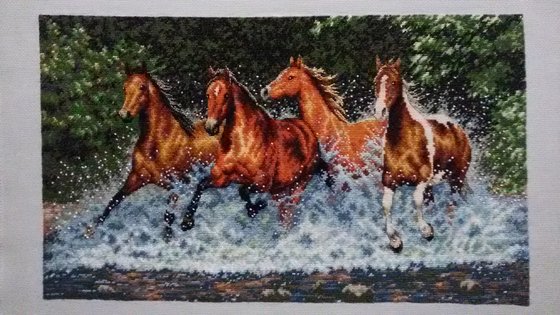 Работа «Табун лошадей»