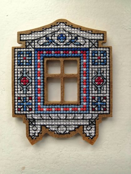 Работа «Морозное окно»