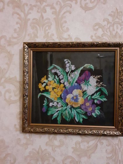 Работа «Виолы и ландыши»