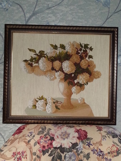 Работа «Кружевной букет Фирма Nitex»