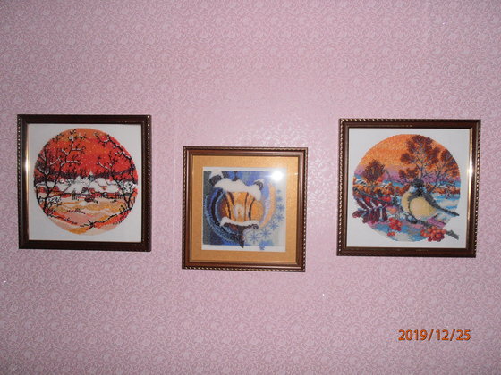 Работа «Зима в тёплых тонах»