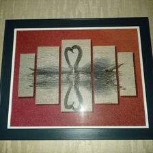 Работа «Лебеди триптих»