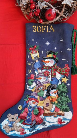 Работа «Новогодний сапожок»