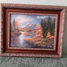 Работа «ОСЕНЬ, НОЧНОЕ ОЗЕРО.»