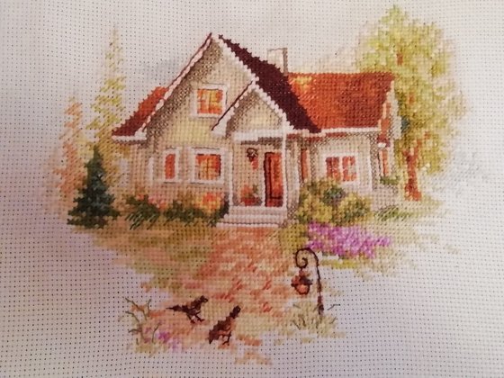 Работа «Июльский домик»