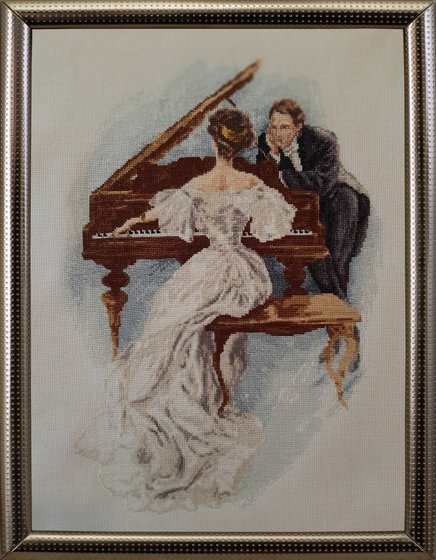 Работа «"Ledi in white", "Дама в белом" или "Пианистка"»