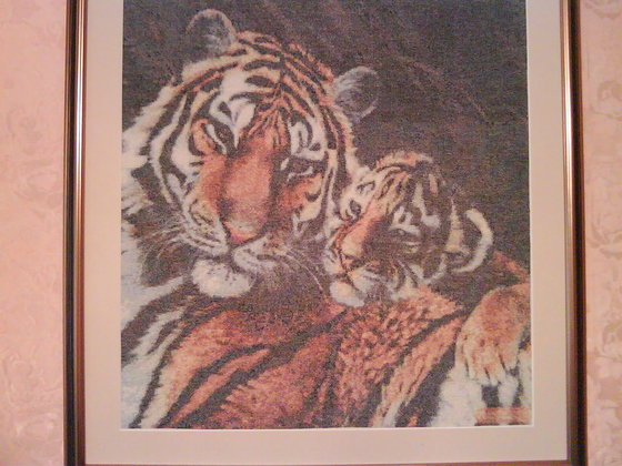 Работа «Семья тигров»