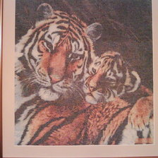 Работа «Семья тигров»