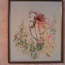 Работа «Девушка с лошадью»