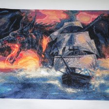 Работа «Дракон и корабль»