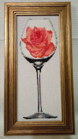 Работа «"Роза в бокале"»