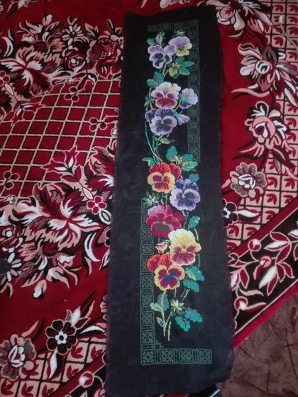 Работа «Анютини глазки від Riolis»