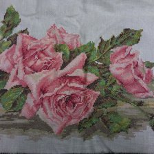 Работа «Розы на столе»