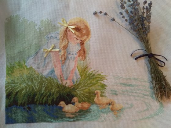 Работа «Девочка с утятами»