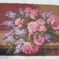 Работа «Розы и сирень»