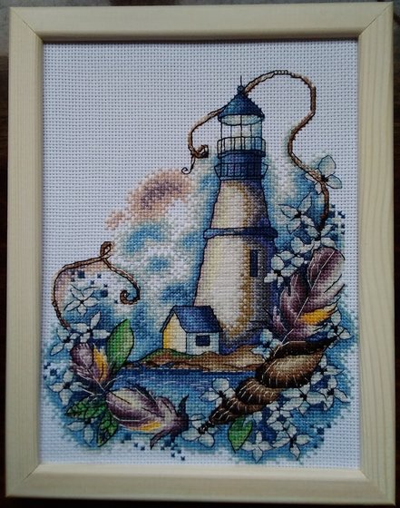 Работа «Маяк в цветах»