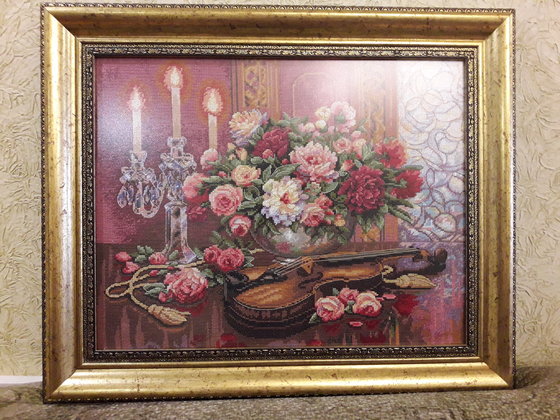 Работа «романтический букет»