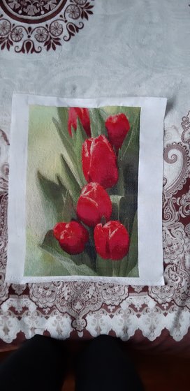 Работа «Тюльпаны»