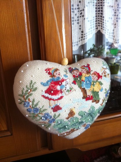 Работа «новогоднее сердечко»