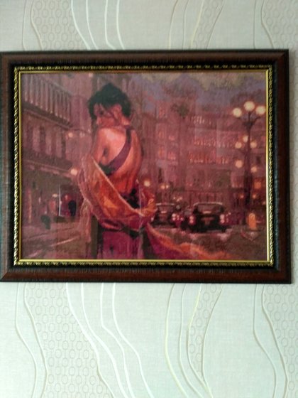 Работа «Вечерний город»